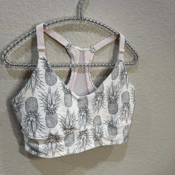 Wildfox Sweat | Women's Size Large | Racerback Sports Bra Top | Pineapple Sketch - Picture 2 of 5